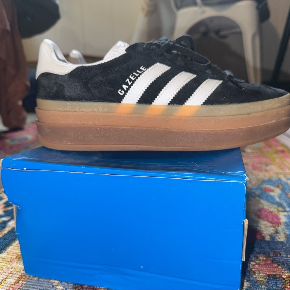 Adidas Classic Black and White Suede Sneakers